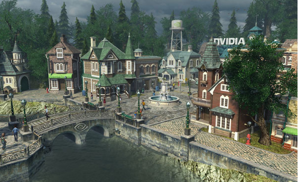 NVIDIA village scene