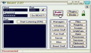 The Beast Trojan Configuration Panel