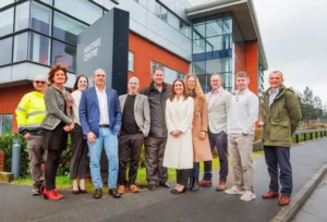 L-R: David Cable, Kate Royse, Rebecca Millhouse, Noam Rosen, Robin Pinning, Jim Roche, Kate Steele, Adelina Alexe, Mark Dean, Mark Mawson, and Michael Jullien.